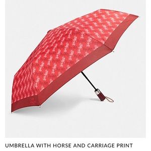 COPY - NWT Coach Horse and Carriage Print Umbrella